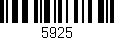 Código de barras (EAN, GTIN, SKU, ISBN): '5925'