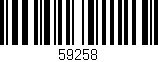 Código de barras (EAN, GTIN, SKU, ISBN): '59258'