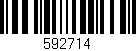 Código de barras (EAN, GTIN, SKU, ISBN): '592714'