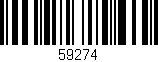 Código de barras (EAN, GTIN, SKU, ISBN): '59274'