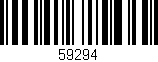 Código de barras (EAN, GTIN, SKU, ISBN): '59294'
