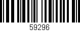 Código de barras (EAN, GTIN, SKU, ISBN): '59296'