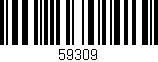 Código de barras (EAN, GTIN, SKU, ISBN): '59309'