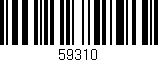 Código de barras (EAN, GTIN, SKU, ISBN): '59310'