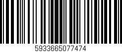 Código de barras (EAN, GTIN, SKU, ISBN): '5933665077474'