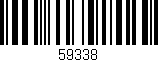 Código de barras (EAN, GTIN, SKU, ISBN): '59338'