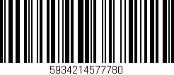 Código de barras (EAN, GTIN, SKU, ISBN): '5934214577780'