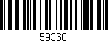 Código de barras (EAN, GTIN, SKU, ISBN): '59360'