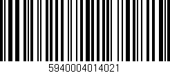 Código de barras (EAN, GTIN, SKU, ISBN): '5940004014021'