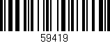Código de barras (EAN, GTIN, SKU, ISBN): '59419'