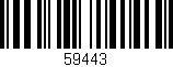 Código de barras (EAN, GTIN, SKU, ISBN): '59443'