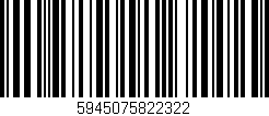 Código de barras (EAN, GTIN, SKU, ISBN): '5945075822322'