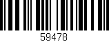 Código de barras (EAN, GTIN, SKU, ISBN): '59478'