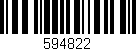 Código de barras (EAN, GTIN, SKU, ISBN): '594822'