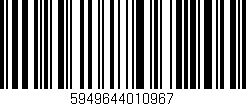 Código de barras (EAN, GTIN, SKU, ISBN): '5949644010967'