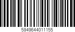 Código de barras (EAN, GTIN, SKU, ISBN): '5949644011155'