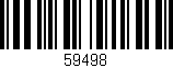 Código de barras (EAN, GTIN, SKU, ISBN): '59498'