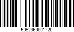 Código de barras (EAN, GTIN, SKU, ISBN): '5952663801720'