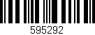 Código de barras (EAN, GTIN, SKU, ISBN): '595292'