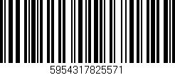 Código de barras (EAN, GTIN, SKU, ISBN): '5954317825571'