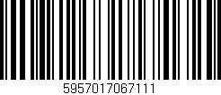 Código de barras (EAN, GTIN, SKU, ISBN): '5957017067111'