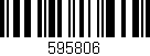 Código de barras (EAN, GTIN, SKU, ISBN): '595806'