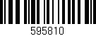 Código de barras (EAN, GTIN, SKU, ISBN): '595810'