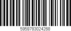 Código de barras (EAN, GTIN, SKU, ISBN): '5959783024268'