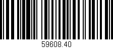 Código de barras (EAN, GTIN, SKU, ISBN): '59608.40'