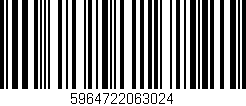 Código de barras (EAN, GTIN, SKU, ISBN): '5964722063024'
