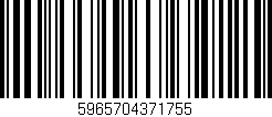 Código de barras (EAN, GTIN, SKU, ISBN): '5965704371755'
