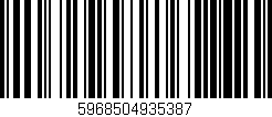 Código de barras (EAN, GTIN, SKU, ISBN): '5968504935387'