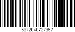 Código de barras (EAN, GTIN, SKU, ISBN): '5972040737657'