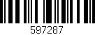 Código de barras (EAN, GTIN, SKU, ISBN): '597287'