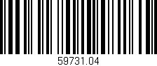 Código de barras (EAN, GTIN, SKU, ISBN): '59731.04'