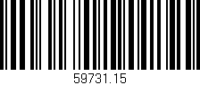 Código de barras (EAN, GTIN, SKU, ISBN): '59731.15'