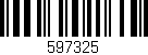 Código de barras (EAN, GTIN, SKU, ISBN): '597325'