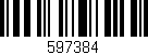 Código de barras (EAN, GTIN, SKU, ISBN): '597384'