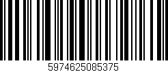 Código de barras (EAN, GTIN, SKU, ISBN): '5974625085375'