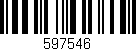 Código de barras (EAN, GTIN, SKU, ISBN): '597546'