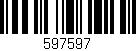 Código de barras (EAN, GTIN, SKU, ISBN): '597597'