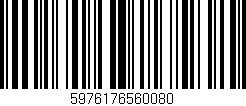 Código de barras (EAN, GTIN, SKU, ISBN): '5976176560080'