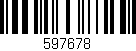Código de barras (EAN, GTIN, SKU, ISBN): '597678'