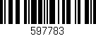 Código de barras (EAN, GTIN, SKU, ISBN): '597783'