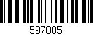 Código de barras (EAN, GTIN, SKU, ISBN): '597805'