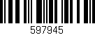 Código de barras (EAN, GTIN, SKU, ISBN): '597945'