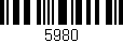 Código de barras (EAN, GTIN, SKU, ISBN): '5980'