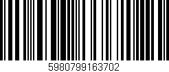 Código de barras (EAN, GTIN, SKU, ISBN): '5980799163702'