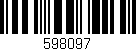 Código de barras (EAN, GTIN, SKU, ISBN): '598097'