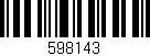Código de barras (EAN, GTIN, SKU, ISBN): '598143'